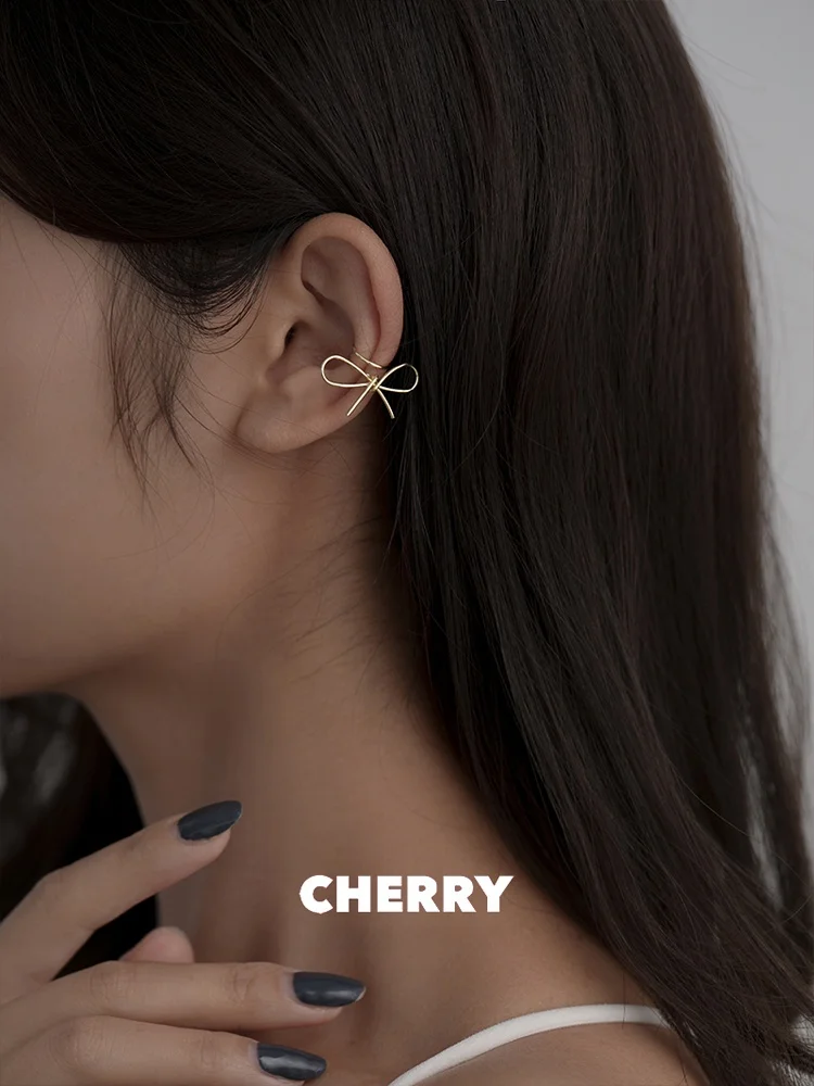 Южная Корея Лук без ушей зажим для женский осенне-зимний элегантный модный