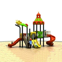 Amusement Park Used Commercial Outdoor Playground Kids Equipment Big Tube Slides For Sale