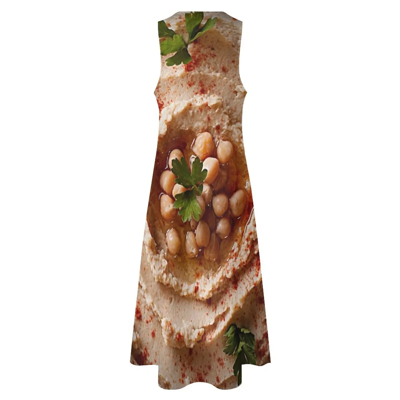 Hummus Long Dress женский летний комбинезон вечернее платье женское