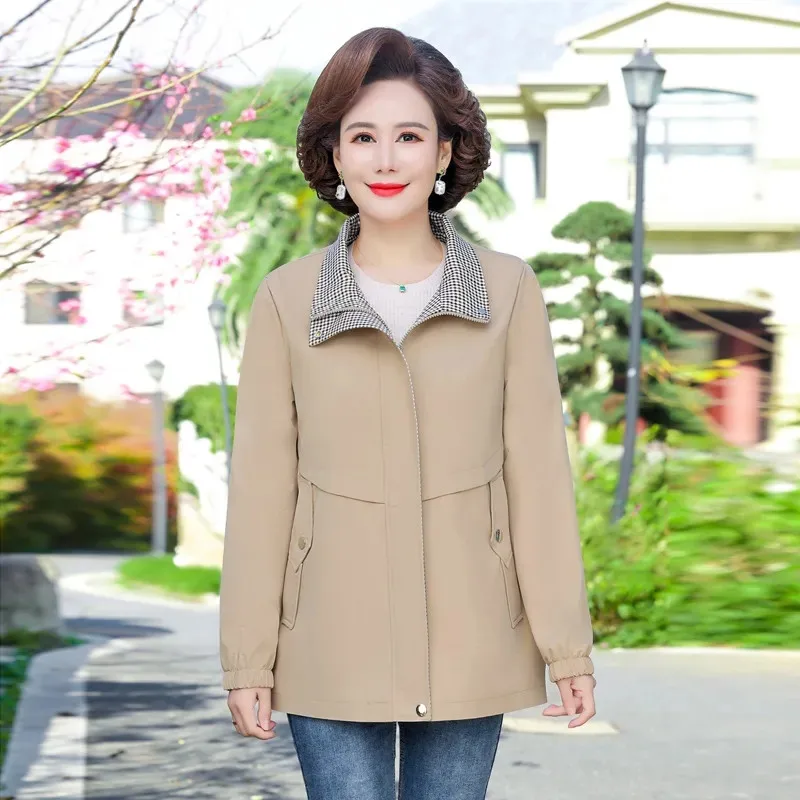 Ветровка XL-5XL для женщин среднего возраста