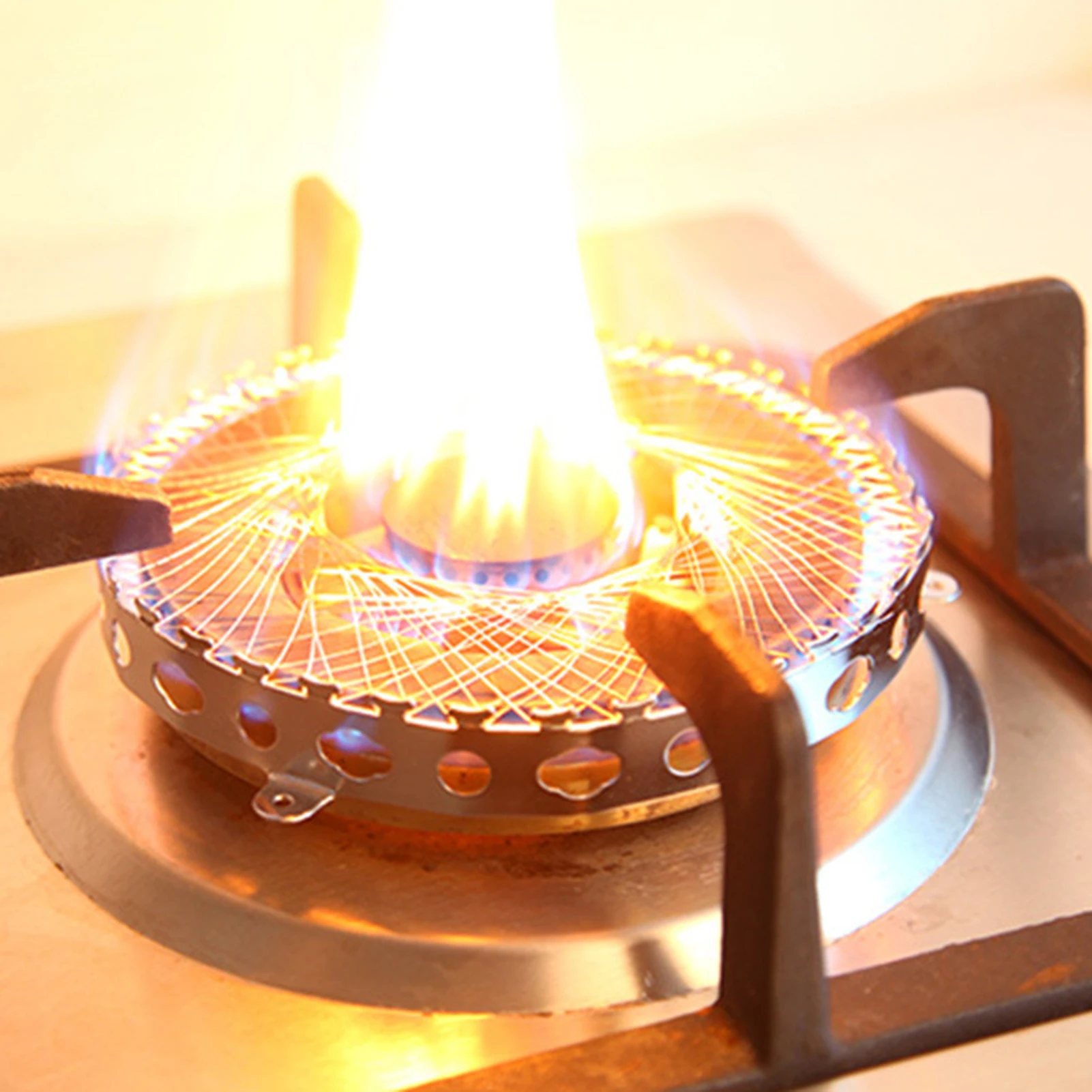 

Stainless Steel Wok Ring Collect Fire Cooker Rack Windproof Universal Kitchen Gases Cooktop Cover Gases Cookware Accessories