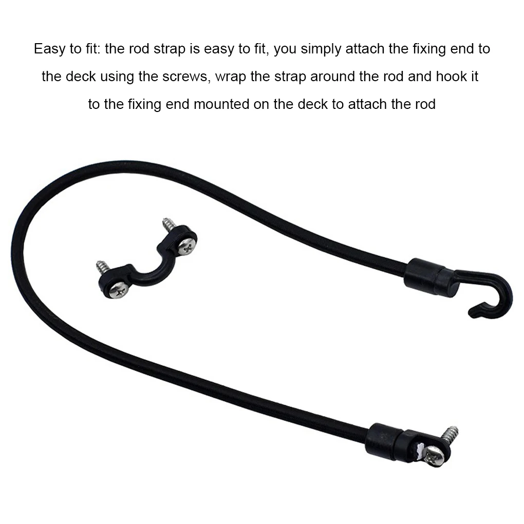 

Kayak Elastic Rope Fishing Boat Pole Anti-lost Lanyard Kit Connector Strap