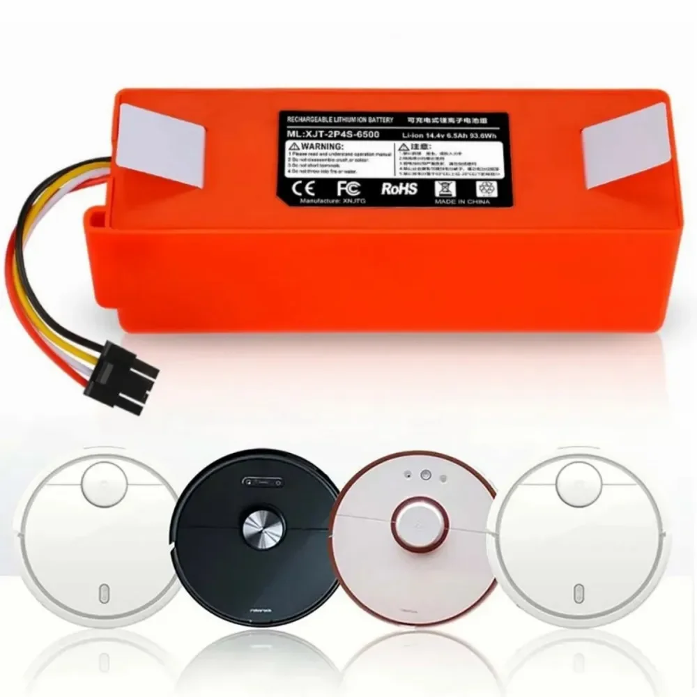 Аккумулятор 14 4 В BRR-2P4S-5200D для Xiaomi 1S 1ST Roborock SDJQR01RR подметальный робот-пылесос 6800 мАч