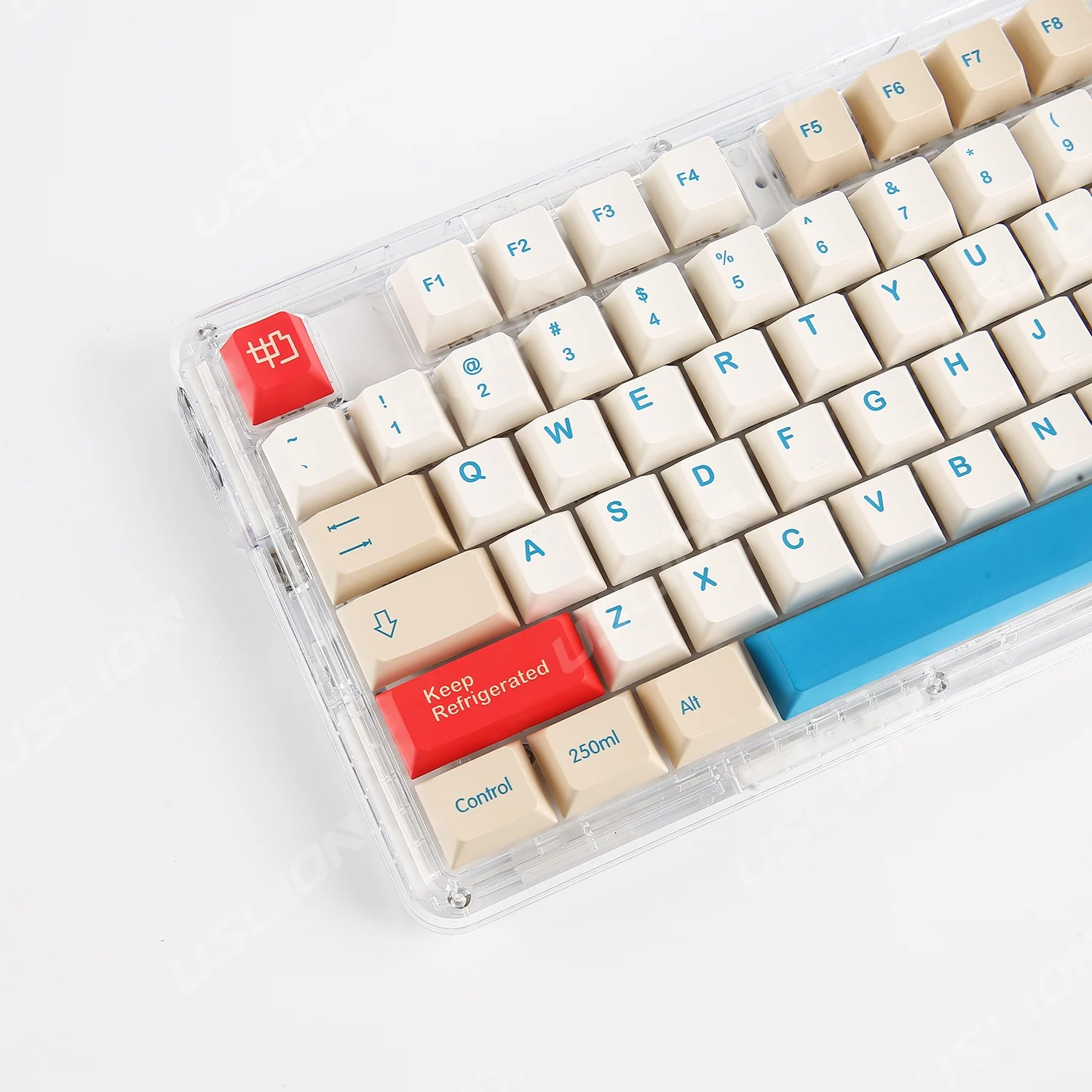 

USLION 134 Keys Cherry Profile Soy Milk Theme Keycaps PBT Dye Sublimation For Gaming Mechanical Keyboard MX Switches Key Caps