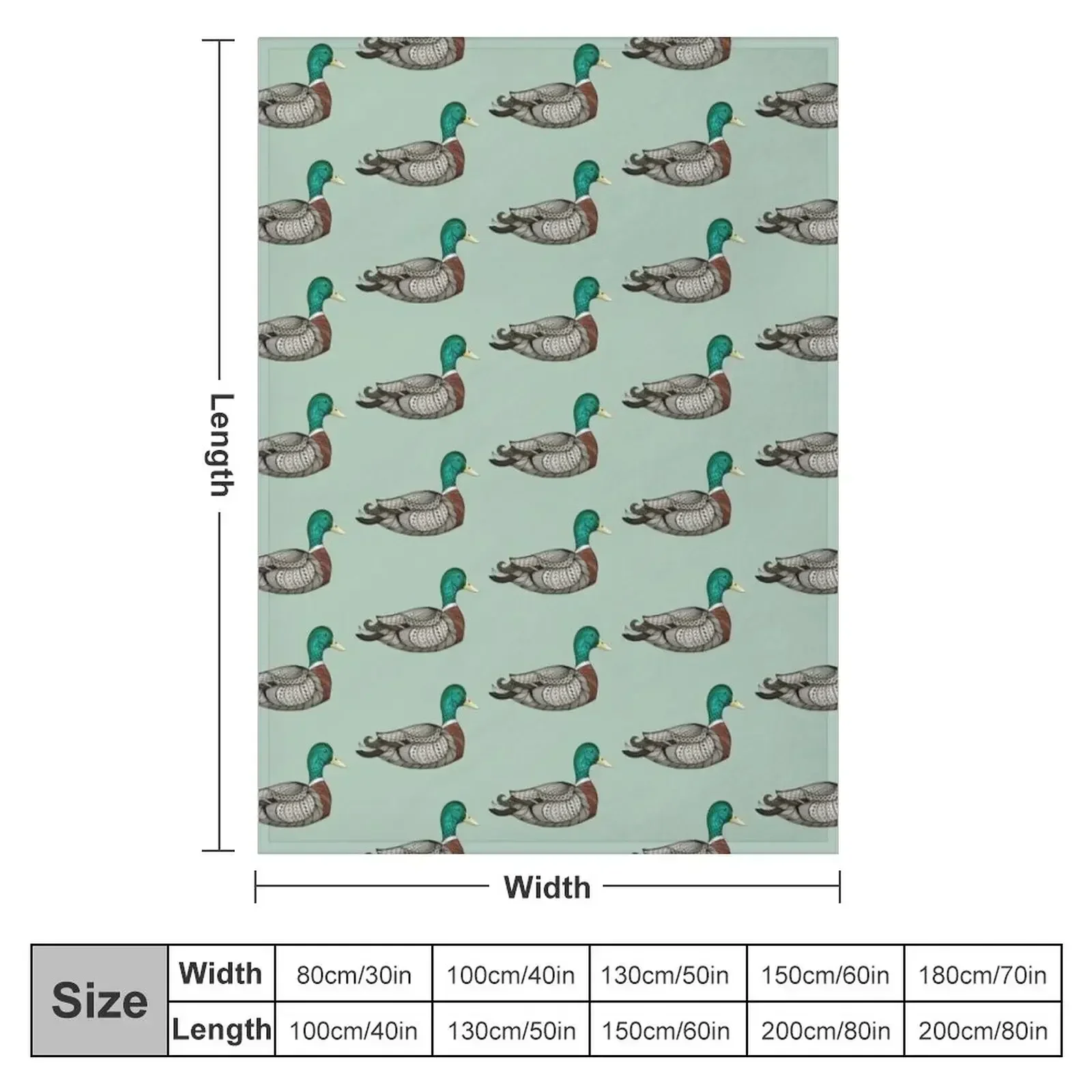 Одеяло Крялард Утка Фланелевые тяжелые одеяла