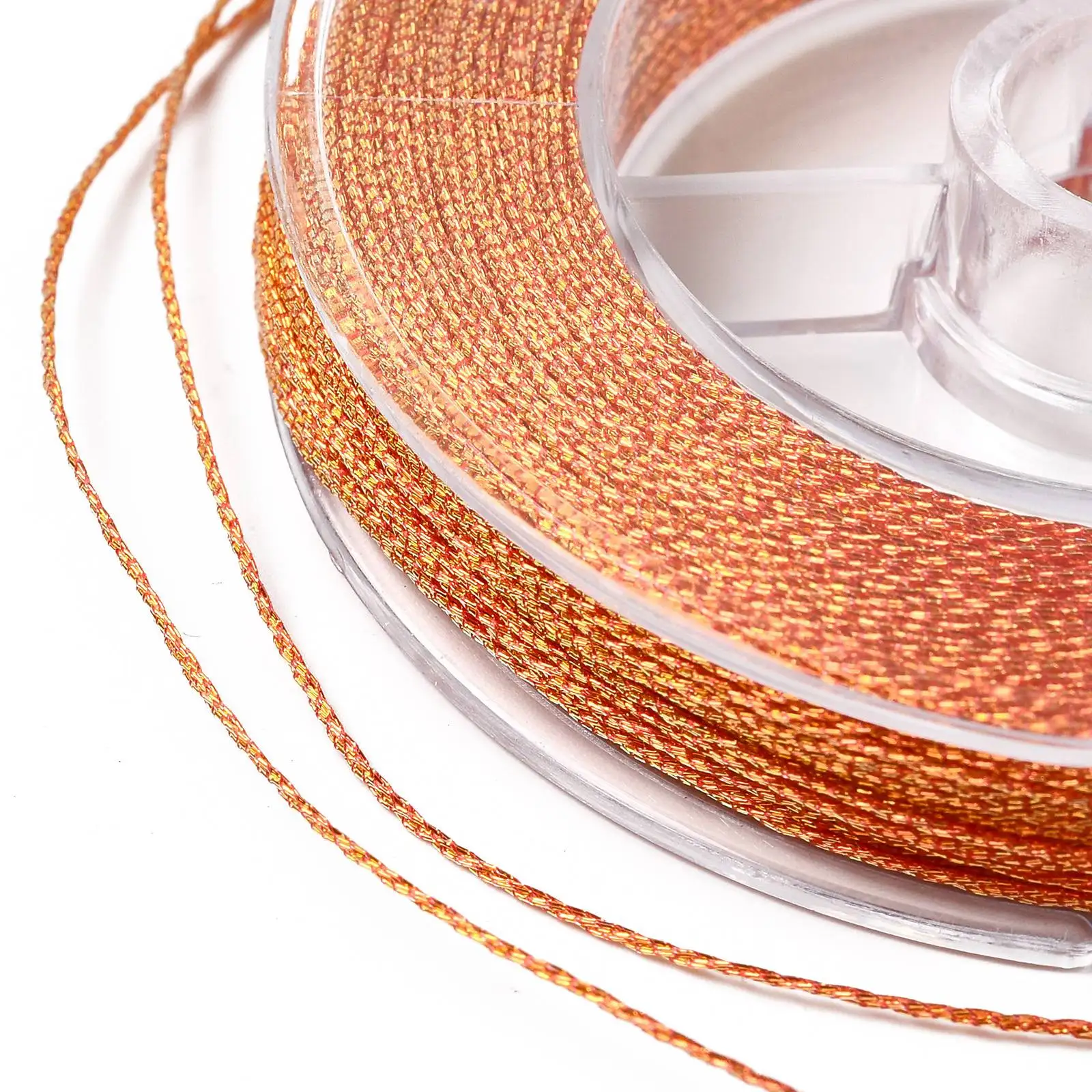 10 Rolls 0.4mm 6-Ply Polyester Cord Colorful Knitting Thread for DIY Braided Bracelet Tassel Boho Summer Jewelry Craft Making