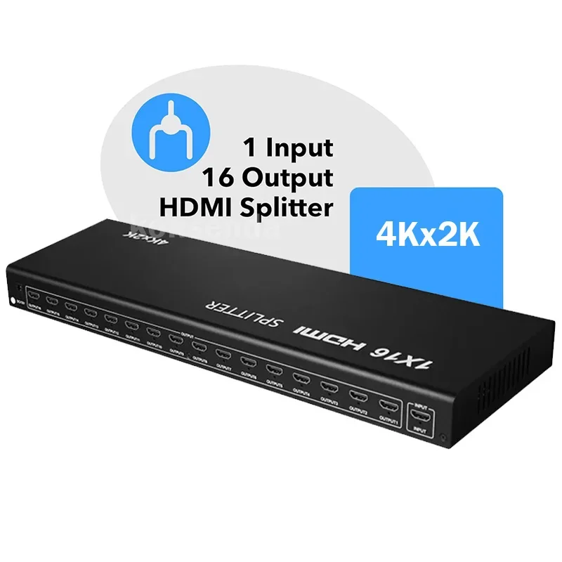 Разветвитель HDMI 4Kx2K @ 30 Гц 1 в 16 видеораспределитель преобразователь дубликатного