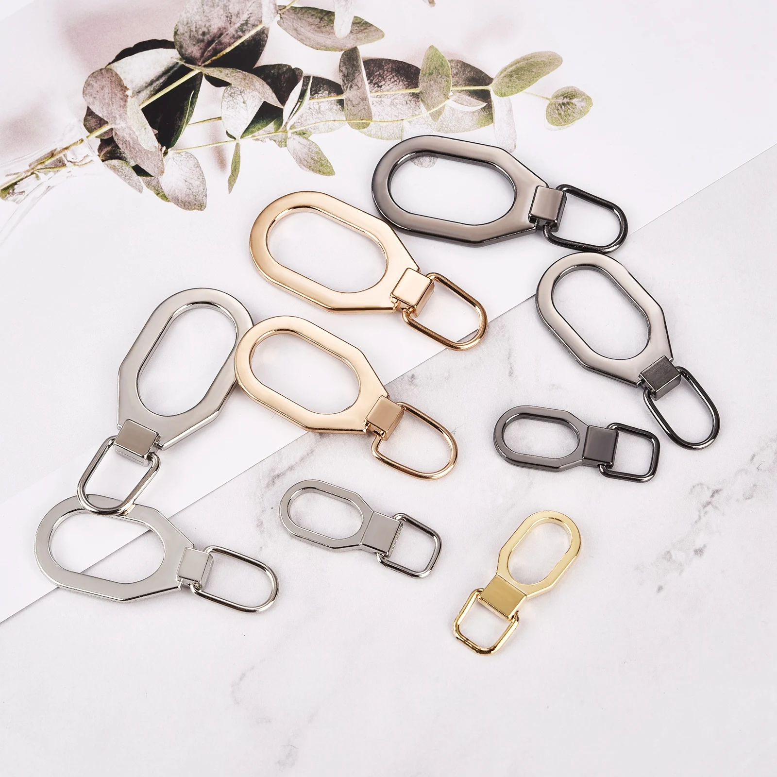 

2pcs Zipper Repair Kit Universal Instant Zipper Repair Replacement Metal Zipper Sliding 3# 5# 8#Zipper Head For 3 Different Size