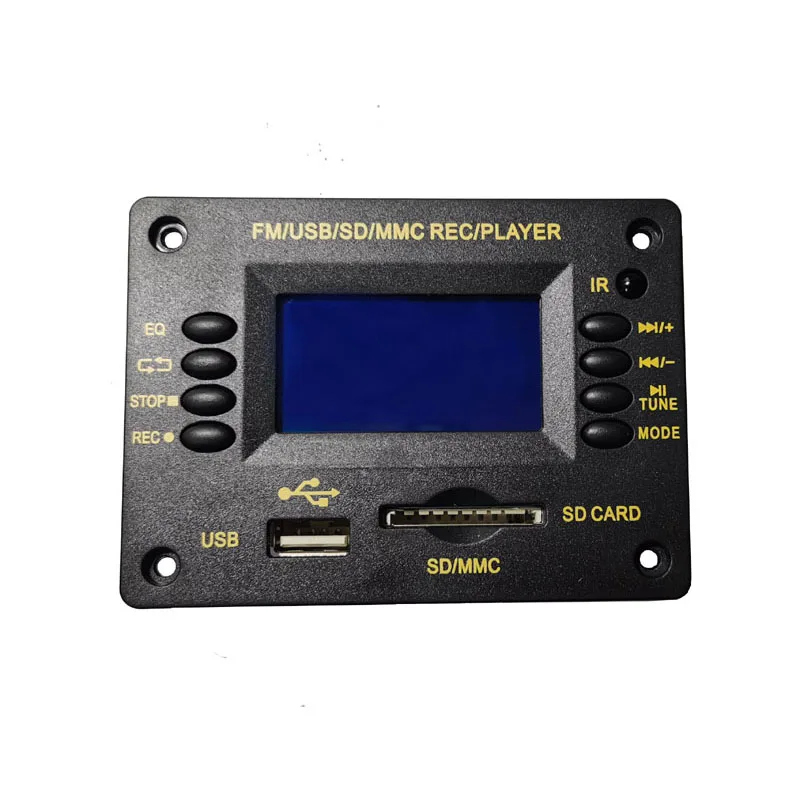 Bluetooth аудио ЖК-дисплей MP3 плеер без потерь декодер плата USB SD AUX MIC запись FM радио