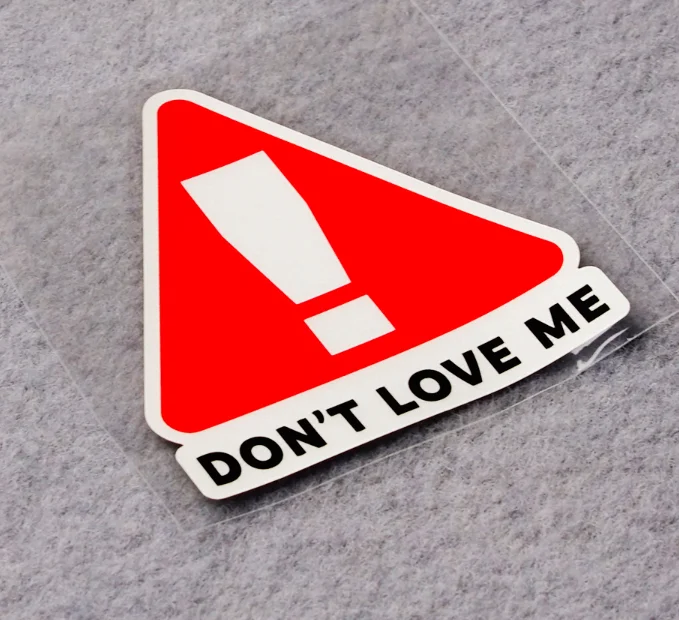 

Car Styling Vinyl Creative Letters Do Not Love Me Warning Motocycle Bike Laptop Decal Stickers
