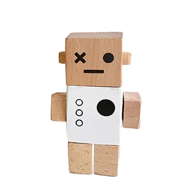 

Милые фигурки из дерева, регулируемые игрушки для детей, милые фигурки героев, деревянные фигурки