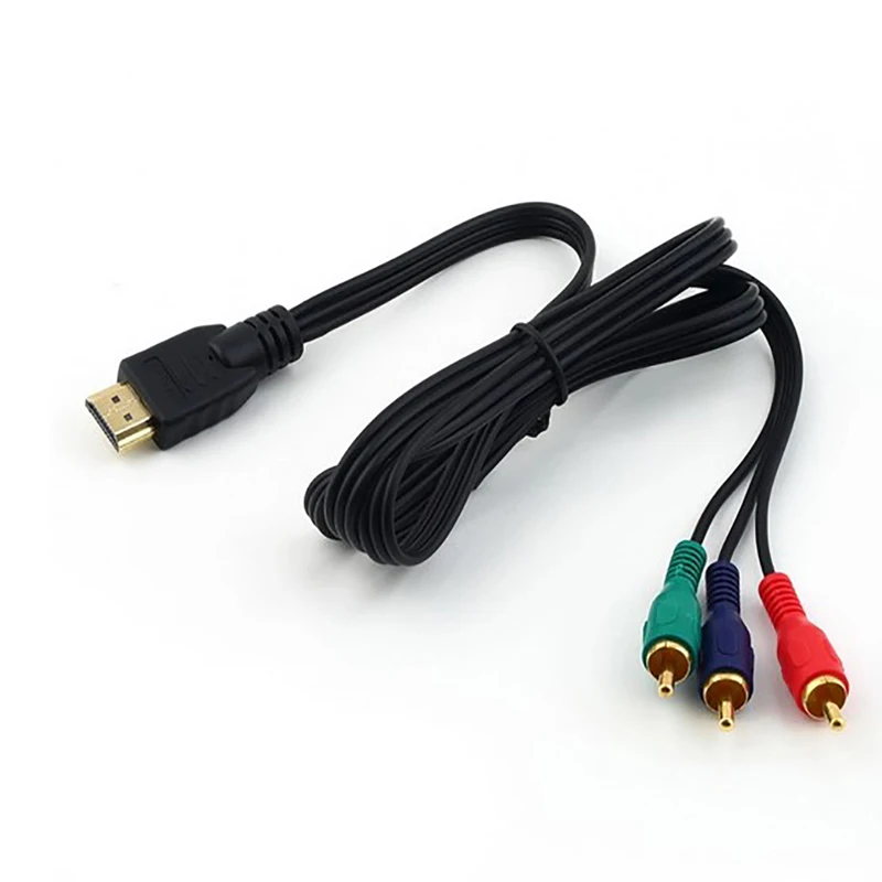 

3 RCA видео компонентный соединительный кабель преобразователь втулка шнур линия