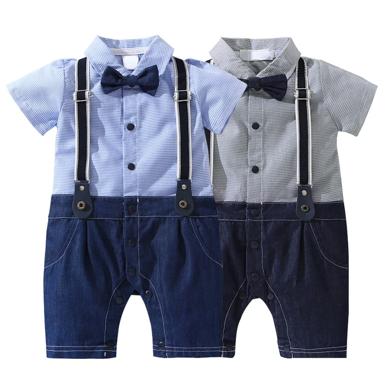 Baby Boys Gentleman Outfits Suits Clothing Spring and Autumn Children One-Piece Rompers Baby Boy Clothes
