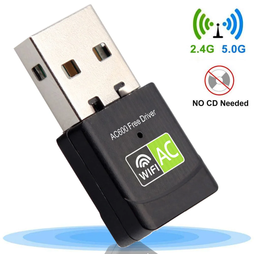 600 Мбит/с двухдиапазонный Wi-Fi-адаптер USB-антенна 2 4 г 5 ГГц USB Беспроводная сетевая