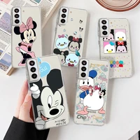 disney donald duck mickey and minnie phone case for samsung galaxy s 22 21 20 ultra 9 10 8 7 plus fe edge silicone soft casing