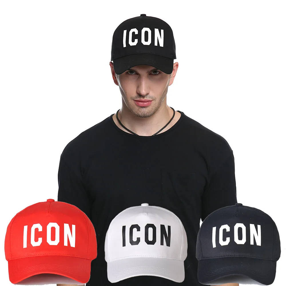 

DSQ2 High Quality Embroidery ICON Letters Men Mesh Flat Brim Hat Women Hat Casual Cap Hip Hop Cap Snapback Caps Bone Dad Hat