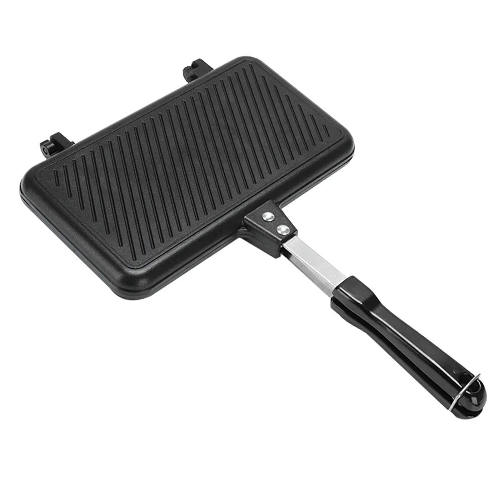 

Sandwich Frying Pan Double-side Sandwich Frying Pan Sandwich Maker Pan Bread Frying Pan for Restaurant Kitchen