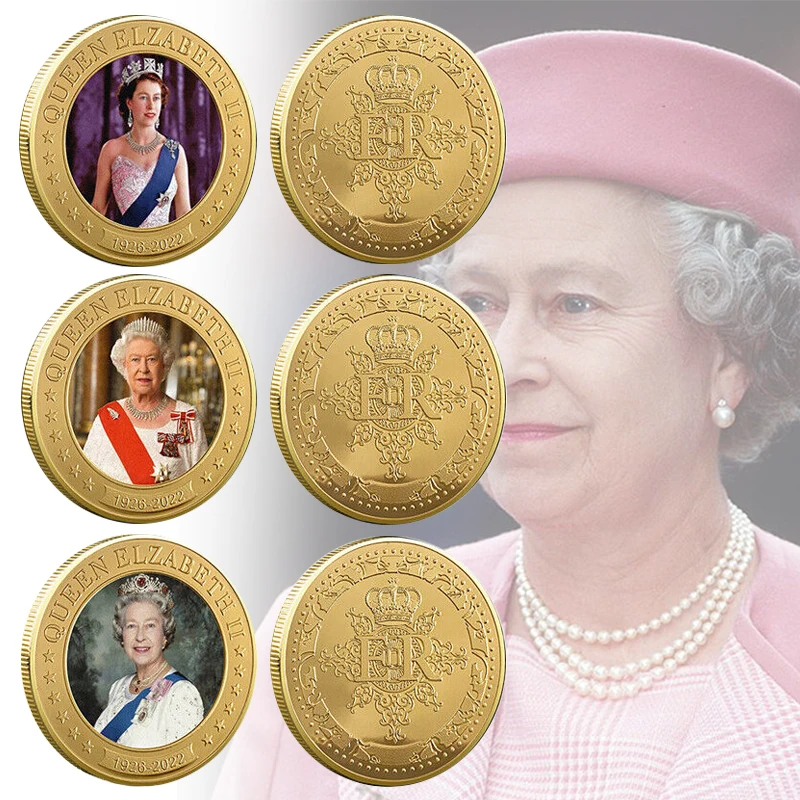 

Queen of England Elizabeth II Gold Coin (1926-2022 ) High Quality Hot Selling Art Craft Fan Memorial Collection