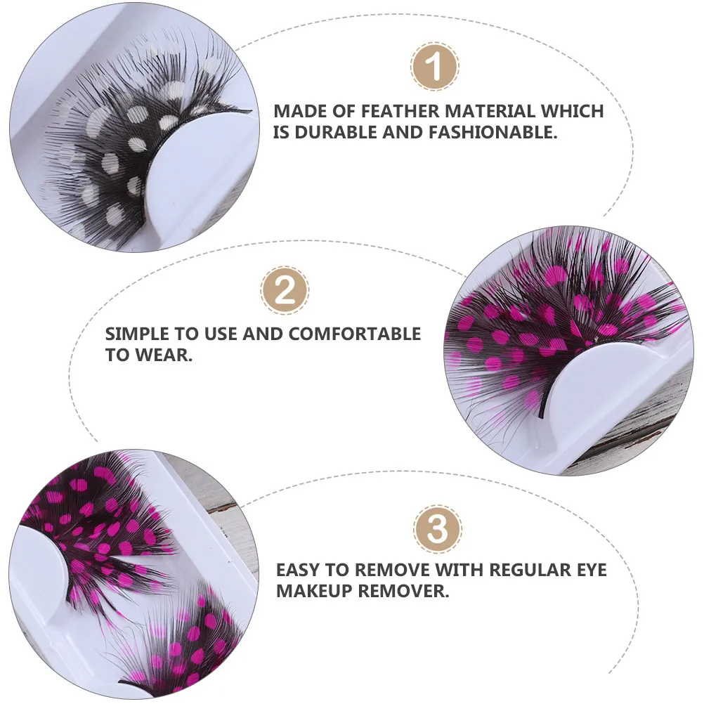 Фото 2 пары накладных ресниц ручной работы, многоразовые, стильные, для ночных клубов и фестивалей №2