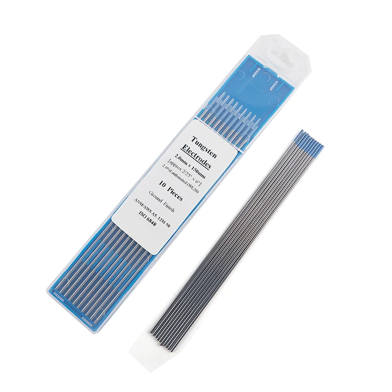 10 шт. 2% Lanthanated WL20 вольфрамовый электрод для аргонодуговой сварки 1 0 6 2 синий