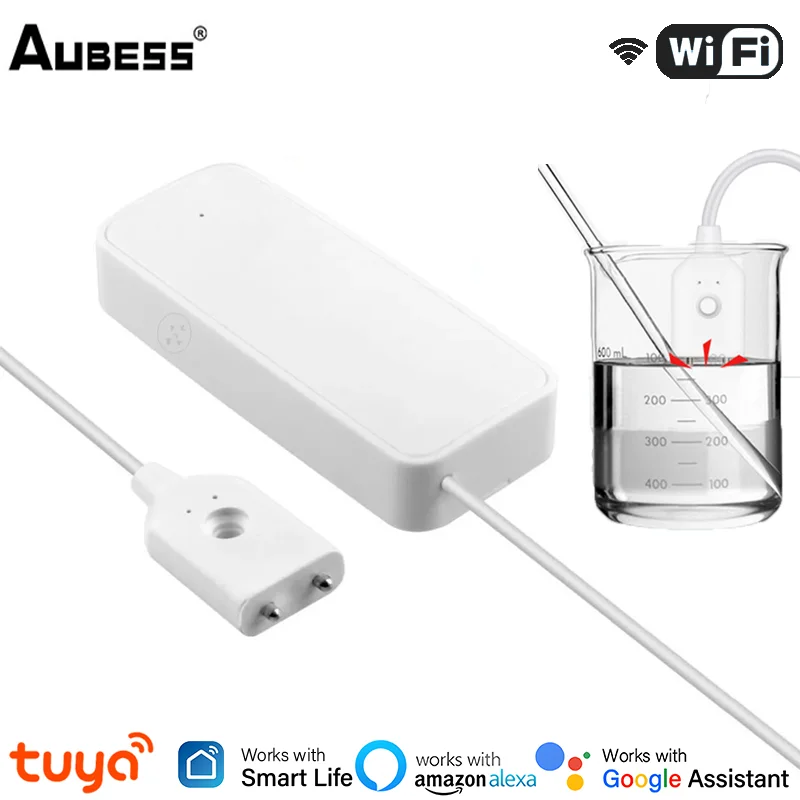 Умный датчик утечки воды Tuya Wi-Fi детектор для умного дома охранная система