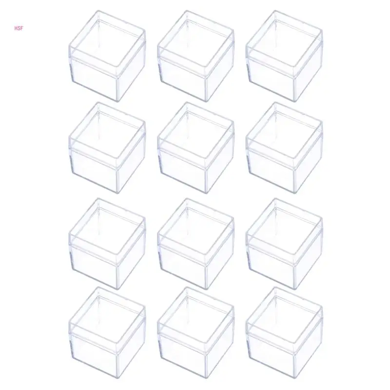 

12шт прозрачная коробка для конфет, подарочные коробки, многофункциональный аксессуар
