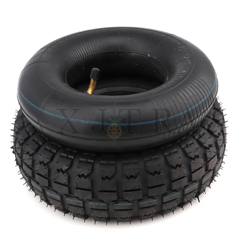 

4.10/3.50-4 Inner Outer Tyre 410/350-4 Pneumatic Wheel Tire for Electric Scooter Trolley Accessories