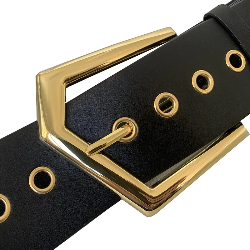 Vintage Women's Black Luxury White Trouser Belt Female Belts for Women 2023 New Designer Cintos De Mujer