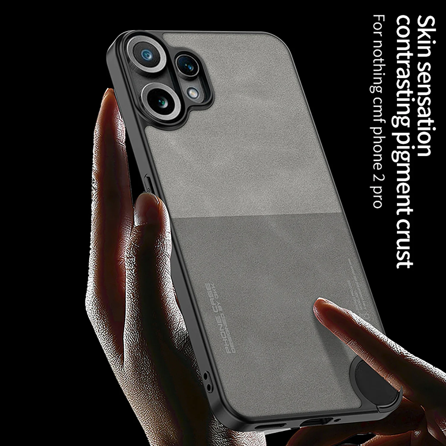 Фото Для телефона CMF Phone 2 Pro, окрашенный матовый кожаный чехол, противоударный защитный тонкий мягкий чехол для телефона Nothing, чехол для телефона CMF 2 Pro №1