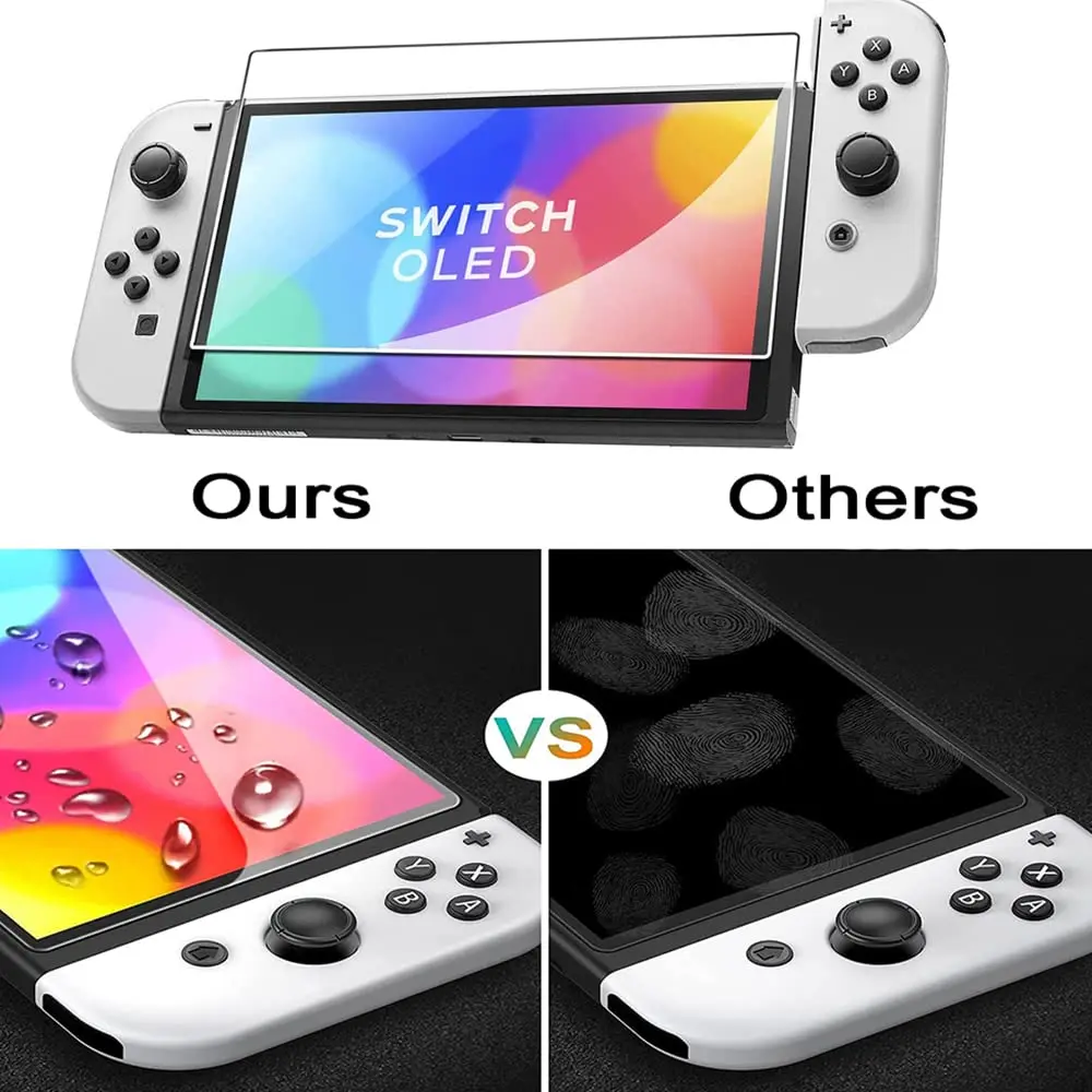 Фото 1-3 упаковки защитное закаленное стекло для Nintendo Switch OLED экран Защитная пленка для Nintendos Switch Lite NS стеклянные аксессуары №4