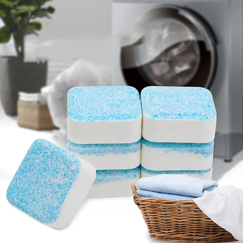 10pcs Washing Machine Tank Cleaning Agent Effervescent Decontamination Cleaning Tablets Drum Descaling Effervescent Tablet