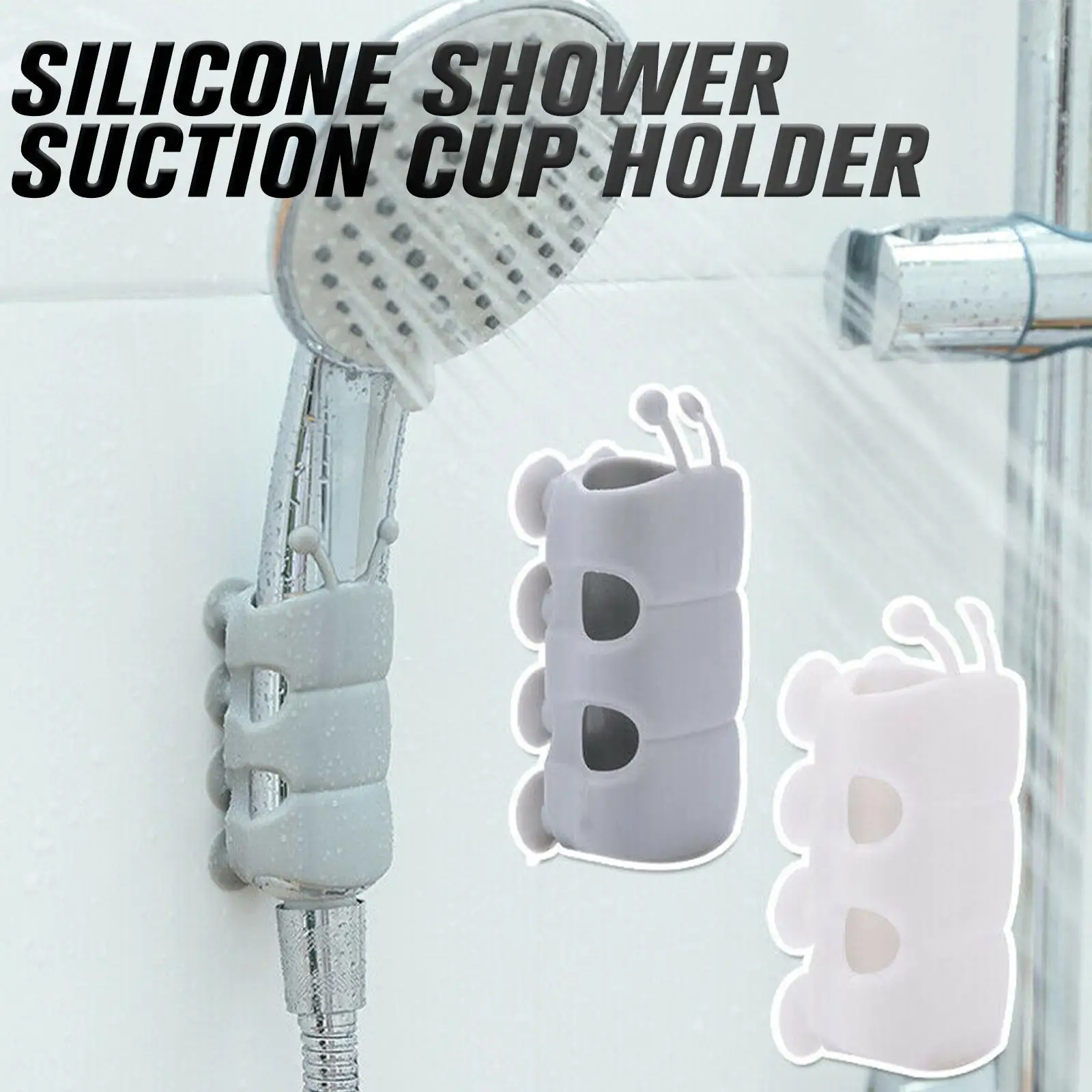 

Shower Head Holder Punch Free Shower Head Holder Wall Mount Silicone Bracket Reusable Stand Strong Vacuum Suction Cup Holder