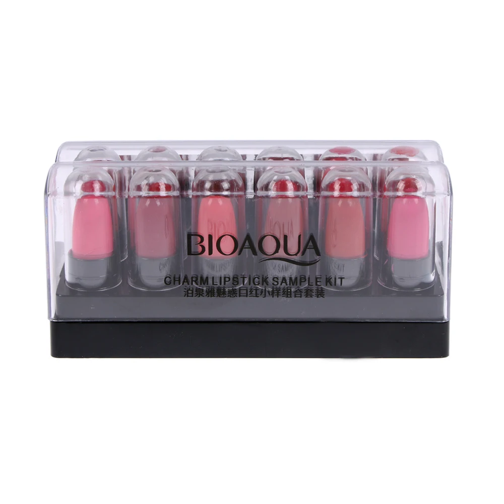 

12pcs/Set Lipsticks Long Lasting Mini Lipstick Lip Gloss Cream Moisturizing Hot