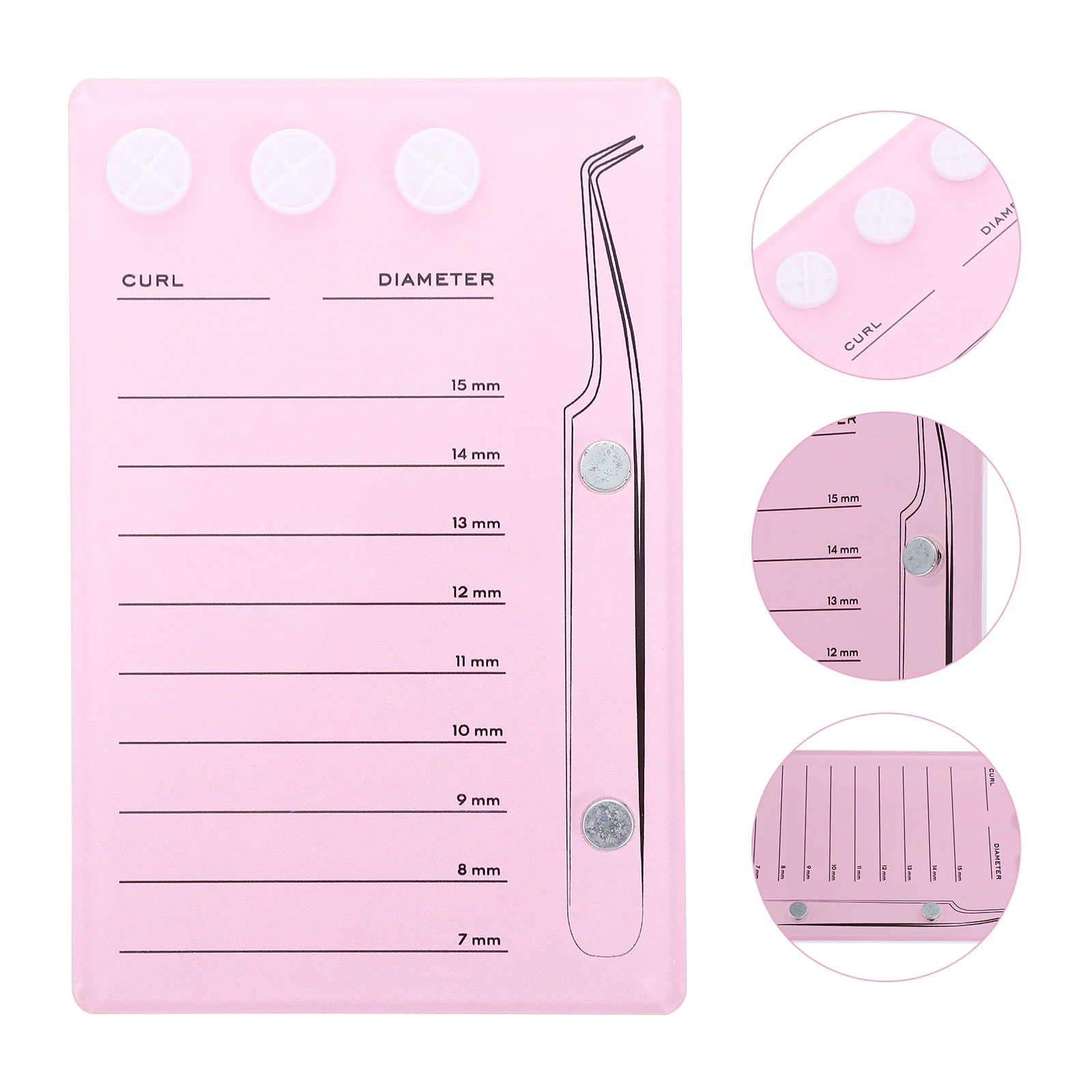 

Eyelash Pallet Lash Tray Holder False Acrylic Extension Display Board Plate Supplies Glue Storage Extensions Hand Magnetic