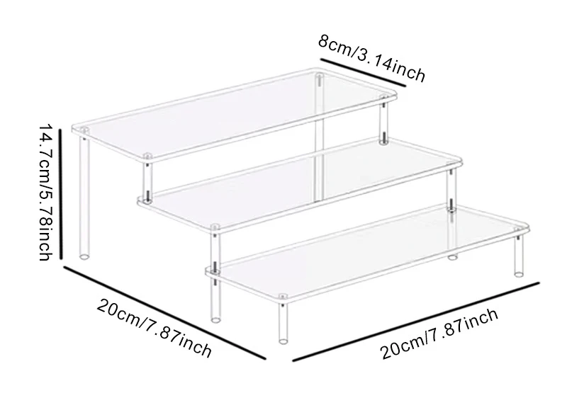 

Акриловая подставка для дисплея 1-4 уровня