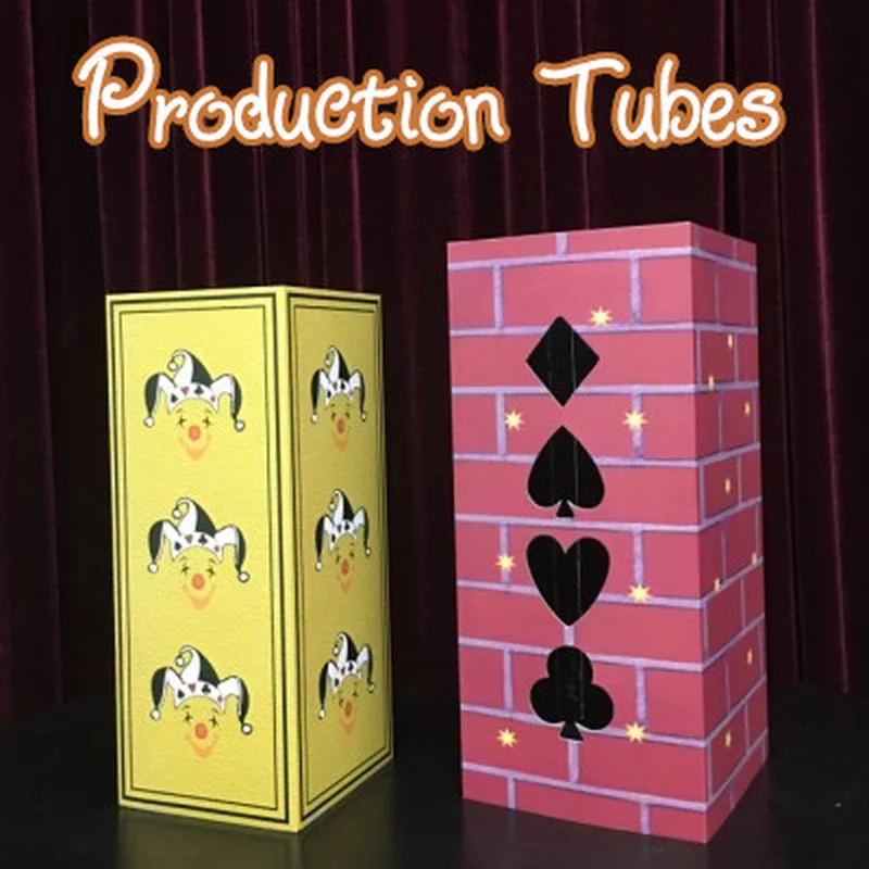 

Production Tubes (Folding) Box Flowers Appearing From Transparent Box Stage Magic Tricks Illusions Gimmick Toys Classic Magic