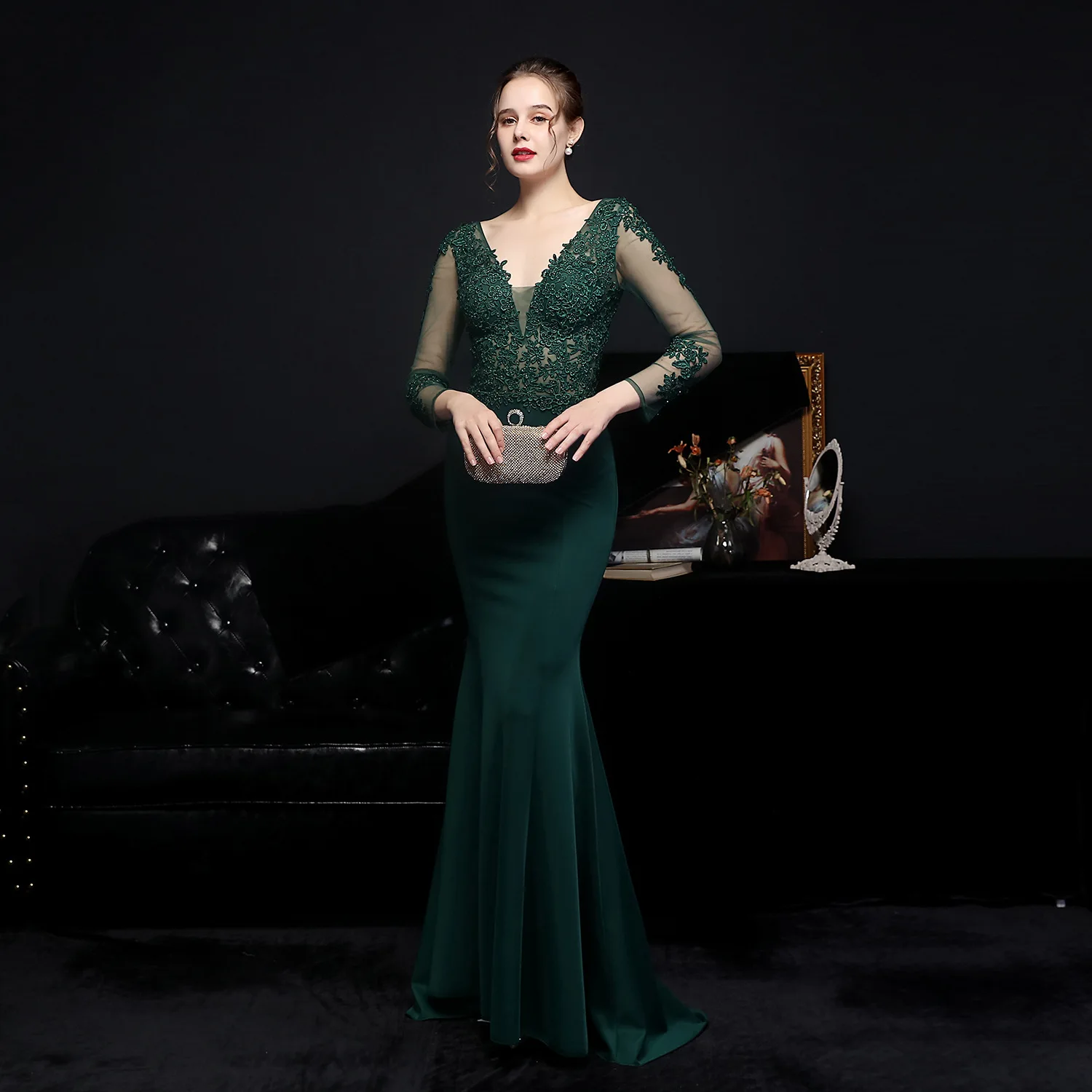 Luxury Party Elegant Dresses for Women 2022 Evening Prom Formal Long Clothes Sexy Sequin Cocktail Ceremony Birthday Maxi Outfits