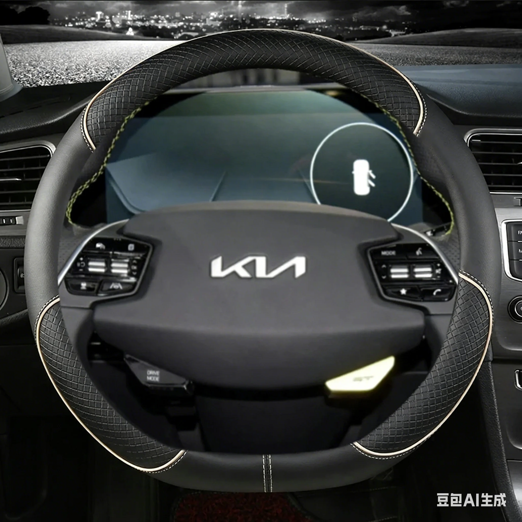 Фото Чехол на руль из кожи для KIA K5, KX5, K2, K3, GT Brand, Rio, Cerato, Sportage, Stinger, EV6, EV6 GT, EV6 GT-line №3
