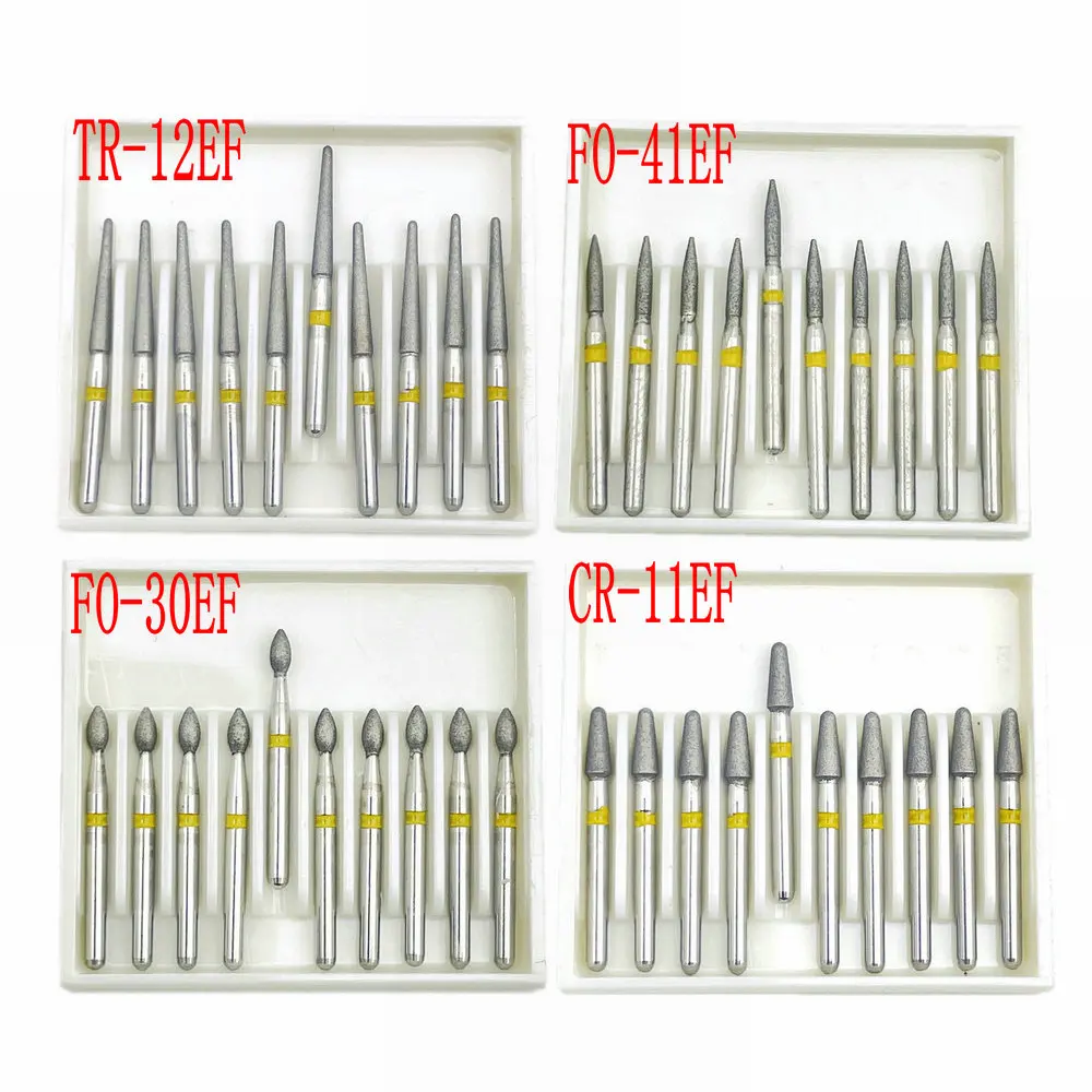 

1.6mm Shank Dental Diamond Burs Drill FG Dia-burs for High Speed Handpiece Burs Dentist Drills 10pcs/box