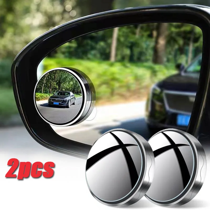

2Pcs Car Mirror HD Convex Blind Spot Auto Rearview 360 Degree Wide Angle Vehicle Parking Auxiliary s