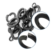 50pcs 100pcs black spring lock washers carbon steel elastic gasket m2 m3 m4 m5 m6 m8 m10