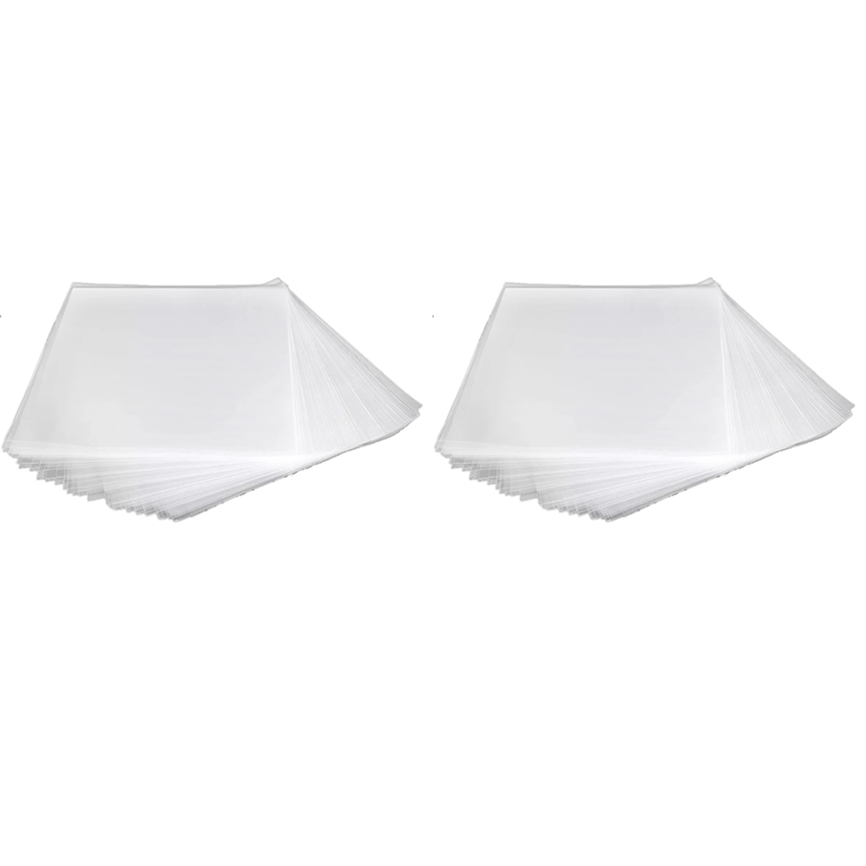 

100PCS OPP Gel Record Protective Cover for Turntable Player LP Vinyl Record Bag Flat Open