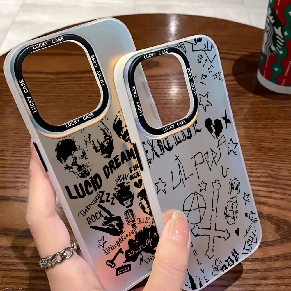 Чехол для телефона Lil Peep Hell Boy Rapper iPhone 15 14 13 12 11 Pro Max X XR XSMax 8 Plus матовый чехол с