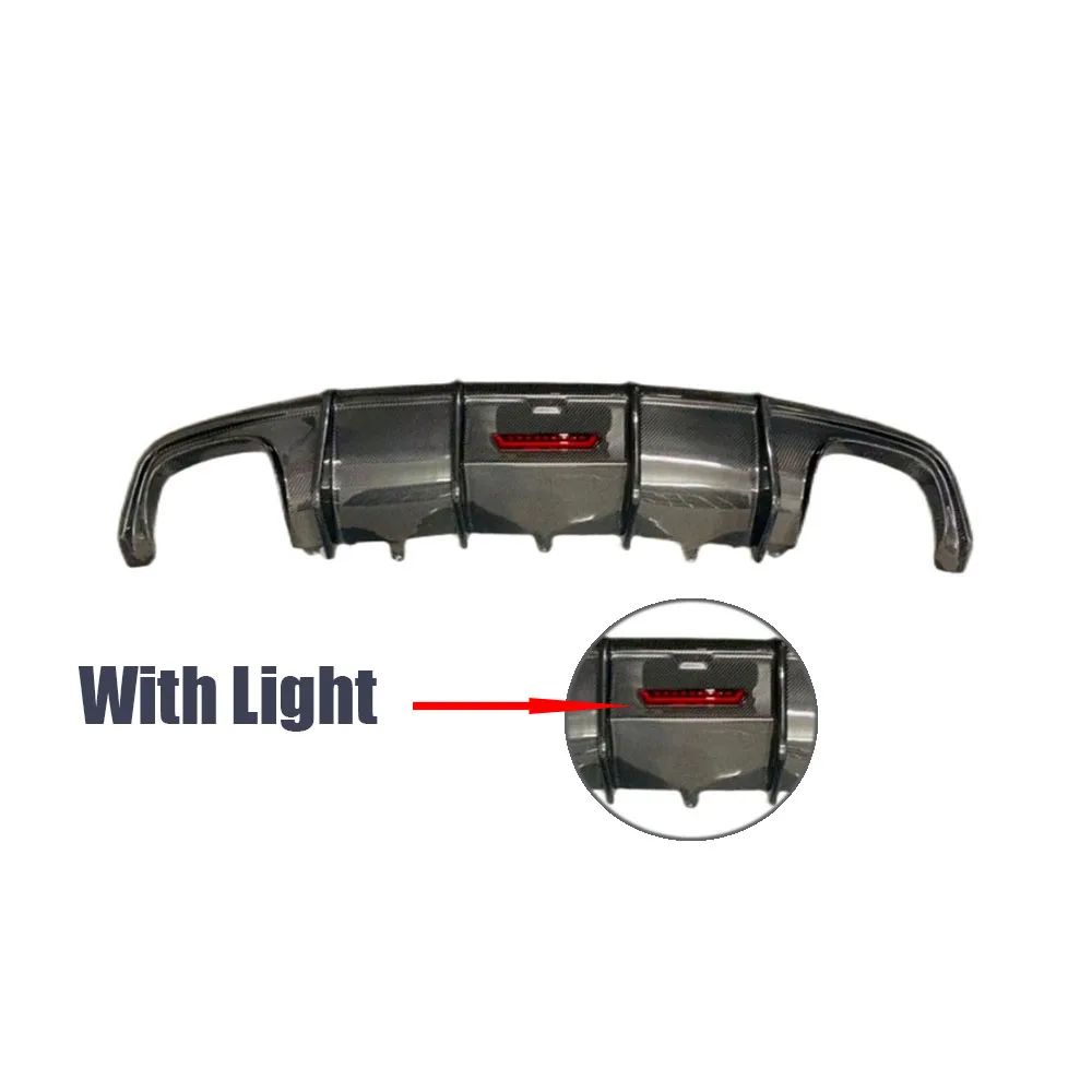 Задний диффузор для Audi A4 B8 S4 2009-2012 задний бампер из углеродного волокна спойлер