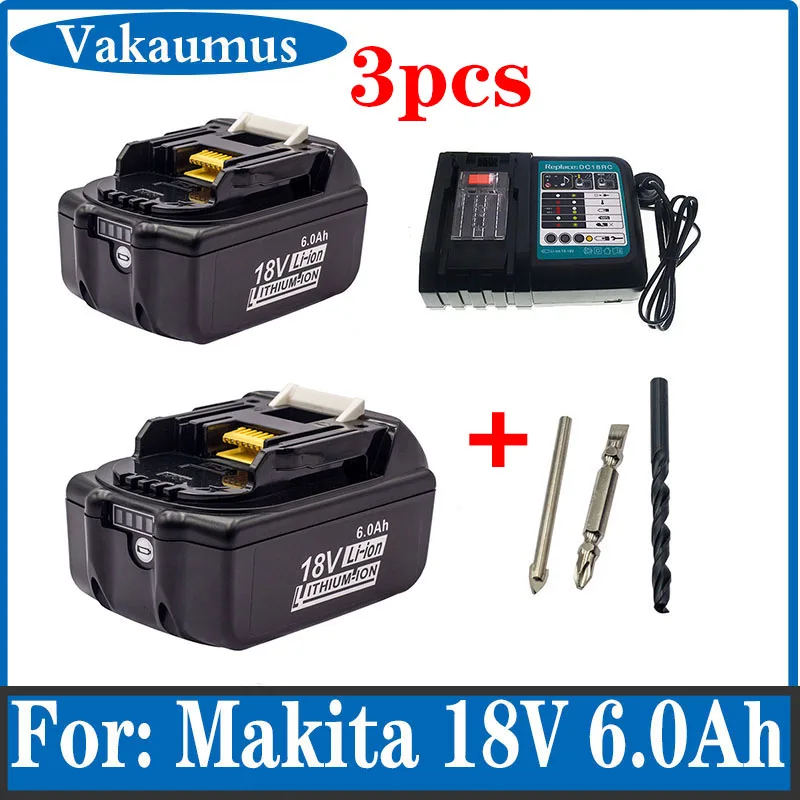 

Suitable FOR Makita 18V Lithium 6000mah Battery BL1830 B 1840 1850 Hand Electric Drill Wrench Power Tool