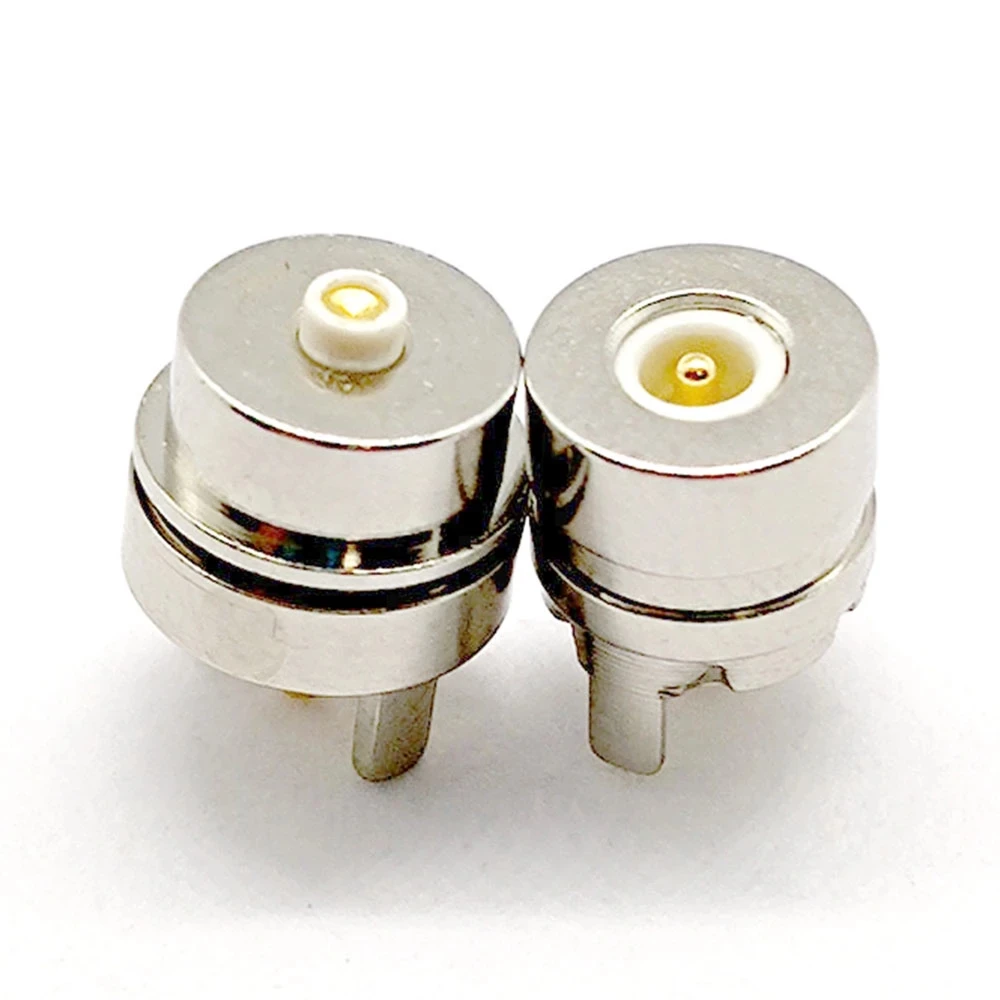 

2Pin 6mm Magnet Single Spring-Loaded Magnetic Cable Pogo pin Connector Charge Power male female Probe5-12V Solder Wire type