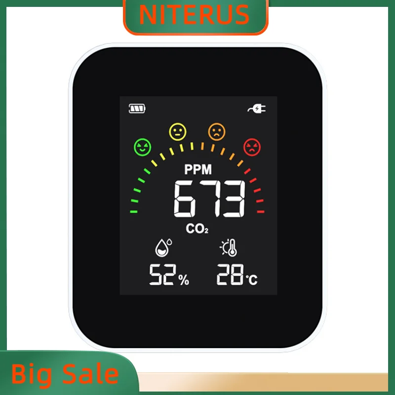 

Цифровой термометр-гигрометр с монитором качества воздуха YEM-42H CO2