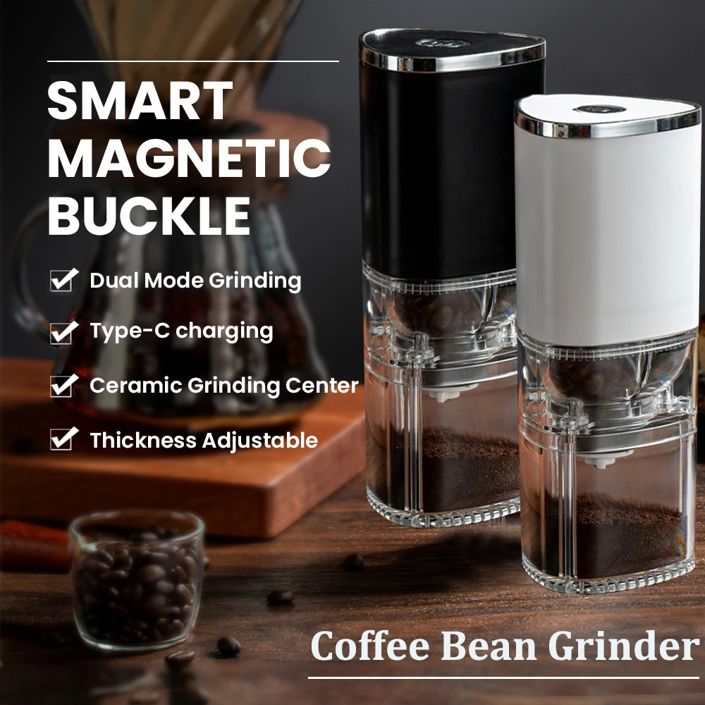 

Portable Electric Coffee Grinder TYPE-C USB Charge Home Office Coffee Beans Grinder Ceramic Grinding Core Detachable Grinders