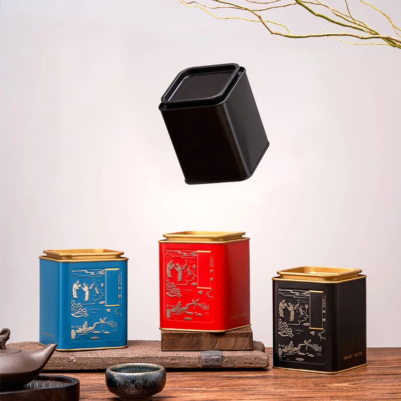 

Металлический чайник с крышкой, коробка для хранения чайных пакетиков, чайная коробка, маленький чайник запечатанный горшок, пустой чайник ...