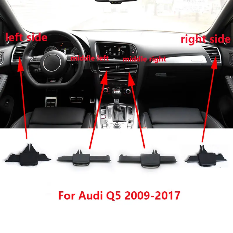 

1PC For Audi Q5 2009-2017 Front Dashboard A/C Air Conditioner Outlet Air Conditioning Vents Adjustment Tab Clip